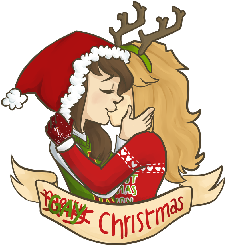 Have A Gay Christmas Everyone By Goshhhh - Illustration (879x909)
