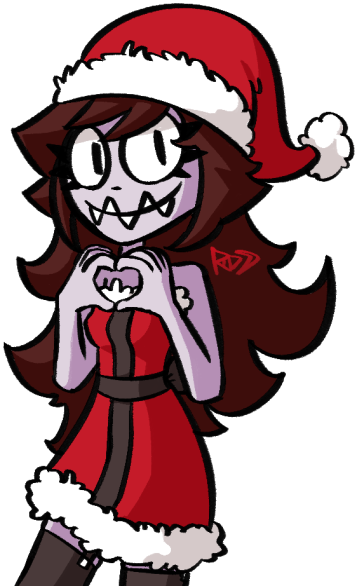 Merry Christmas And Enjoy The Holidays During The Eternal - Cartoon (371x600)