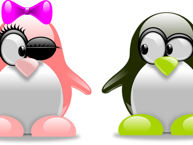 Julius Caesar Clipart Penguin - Penguin Valentine Free Clipart (640x480)
