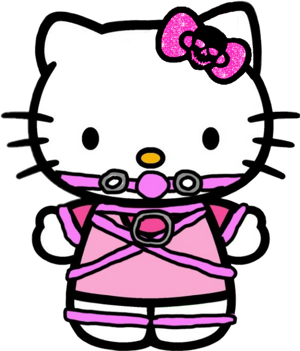 #hk #kinkykitty #ddlg #bdsm #pink - Hello Kitty Clipart (1024x1197)