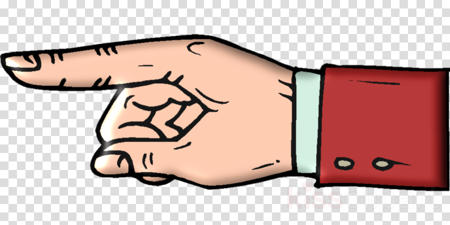 Point Cartoon Clipart Index Finger Clip Art - Silhouette Of Fitness Png (900x450)