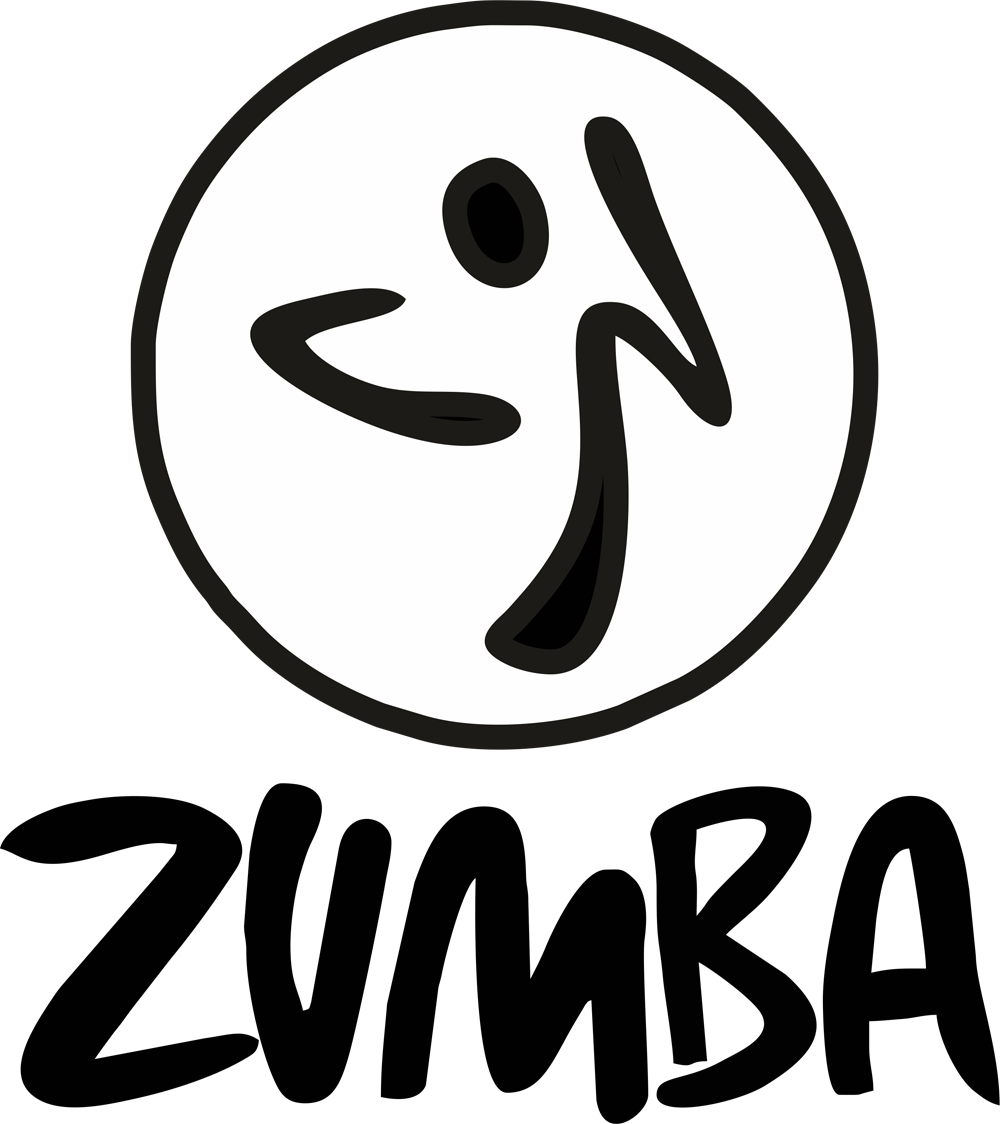 R Fitness Logo Images - Transparent Zumba Logo Png (1000x1124)