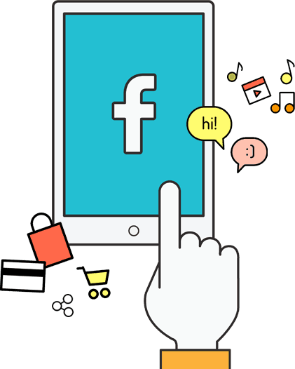 Elite Package - Social Media Cartoon Png (421x526)