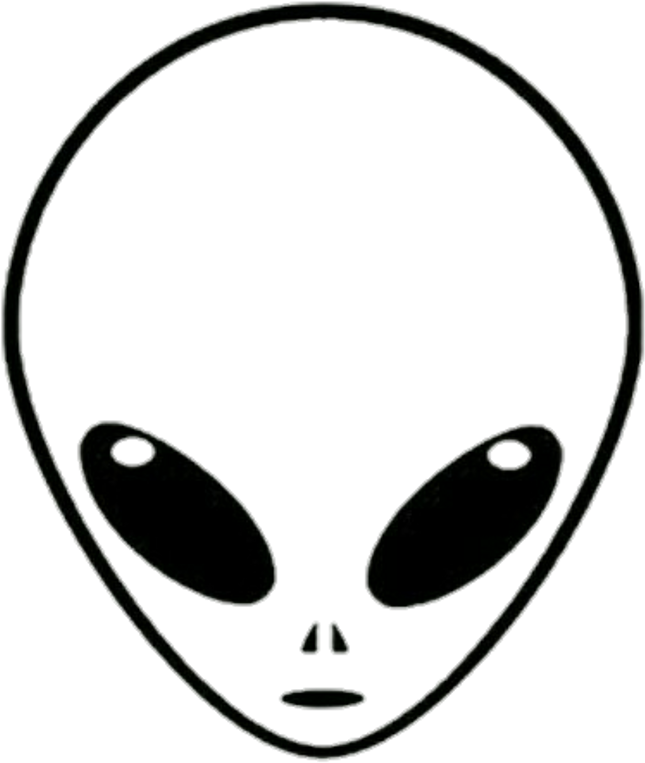 Tumblr Transparent Alien - Cartoon Alien Head (1024x1719)