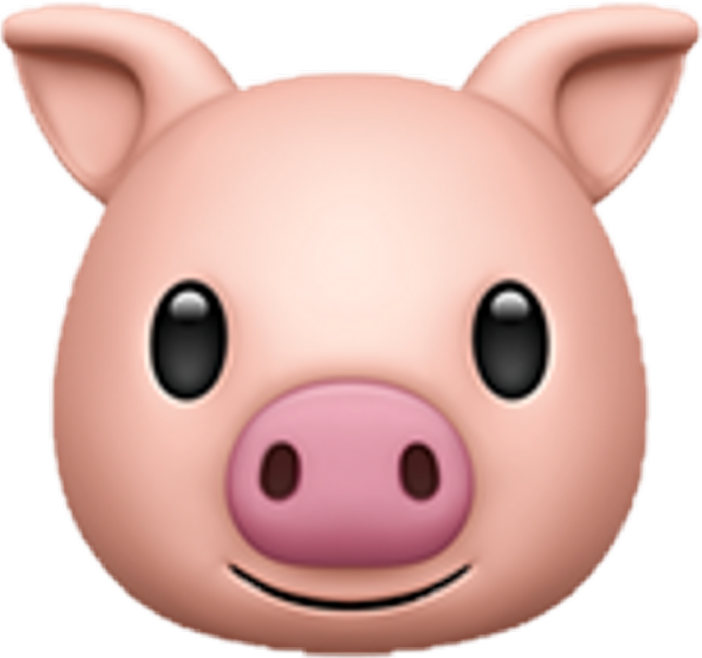#emoji #cerdo #cute #rosa #animal #whatsapp - Ios Pig Emoji (1024x960)