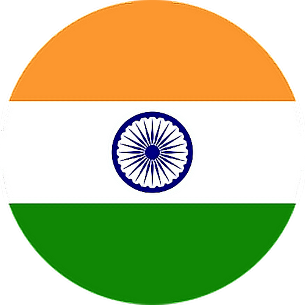 Picsart India Flag Png ↺ - India Flag Icon Png (1024x1024)