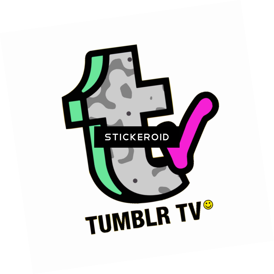 Transparent Tumblr Sticker Art Picture Png Transparent - Mtv Vaporwave Gif (1155x1156)