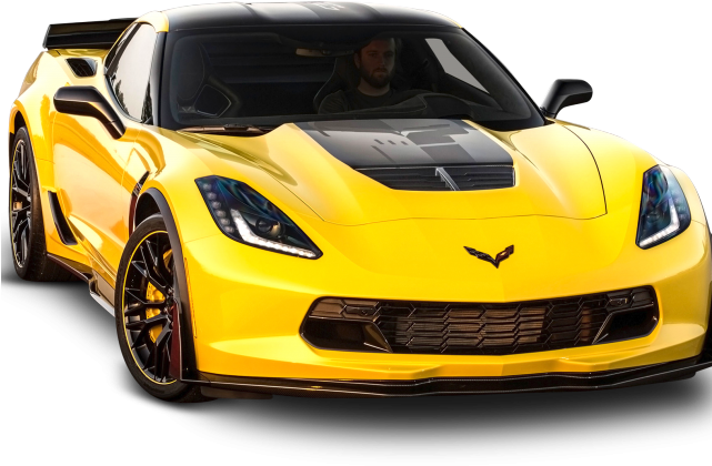 Corvette Clipart Yellow - Corvette Png (640x480)