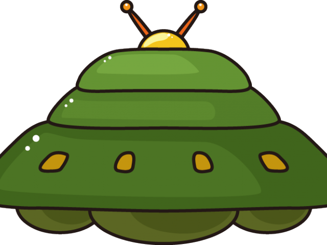 Ufo Clipart Green - Ufo Clipart Green (640x480)