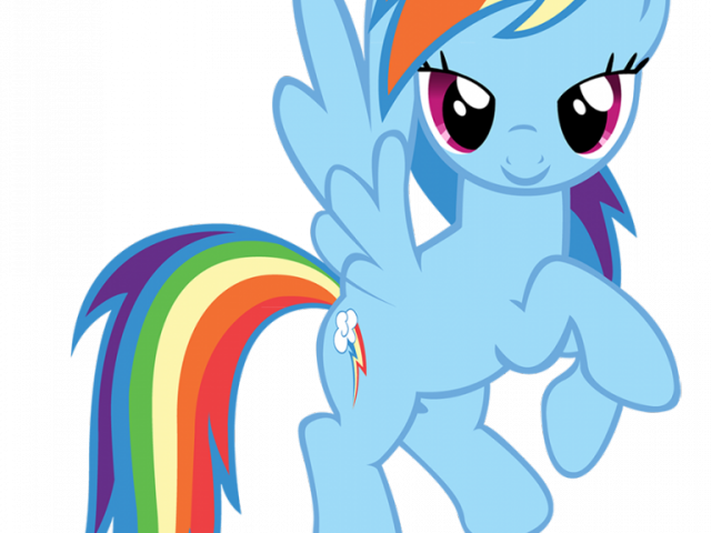 My Little Pony Clipart Pinterest - Kako Nacrtati Rainbow Dash (640x480)