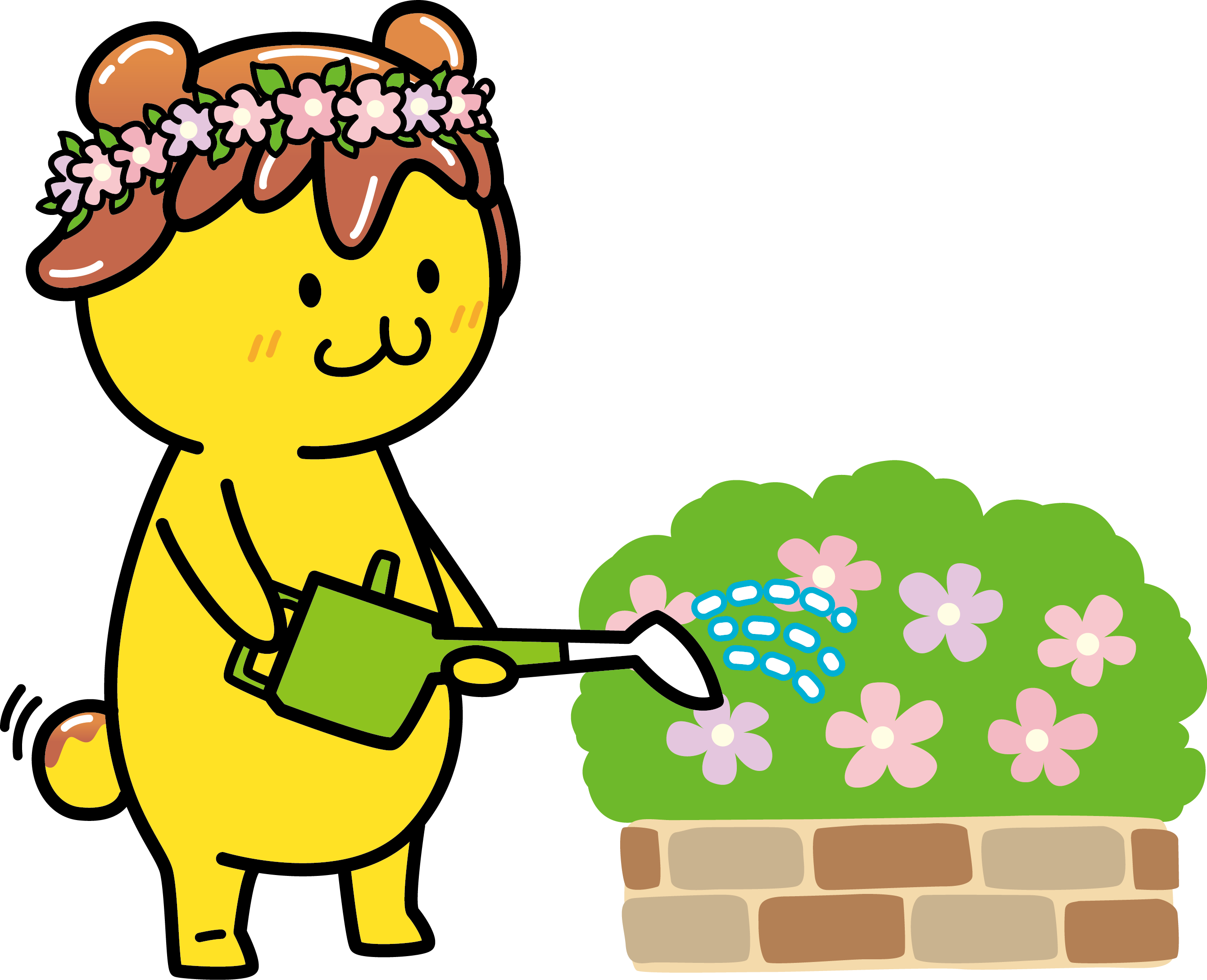 It Is Watering In Flower Bed - It Is Watering In Flower Bed (2680x2175)