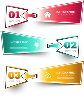Banner With Arrow Templates, Infographic, Business, - Arrow Template Png (360x360)