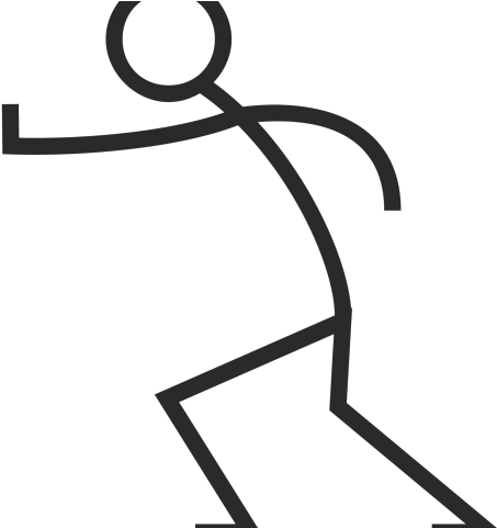 Customer Service Clipart Stick Figure - Running Transparent Background Stick Figure (640x480)