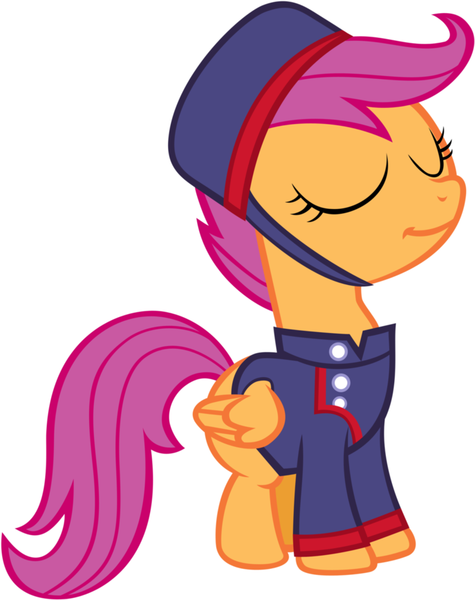 Scootaloo The Courier By Orschmann On Deviantart - Cartoon (869x919)