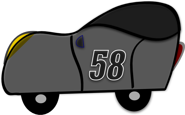 2d Blue Funny Car Clipart - Car (800x512)