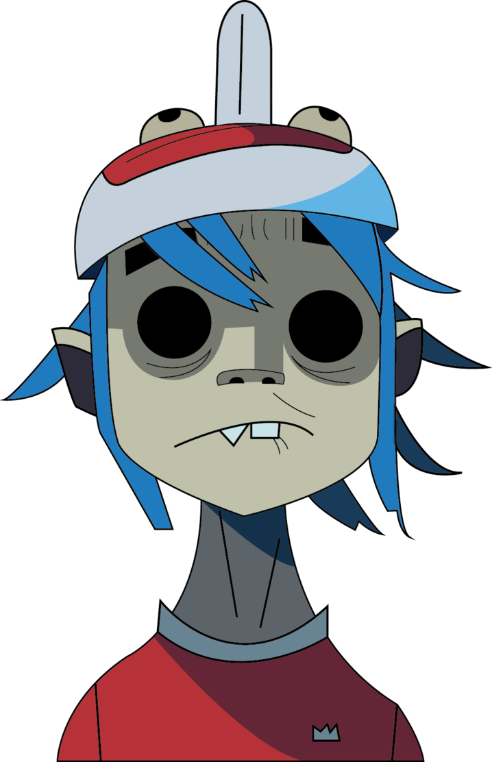 2d Gorillaz Transparent - 2d Gorillaz Plastic Beach (718x1112)