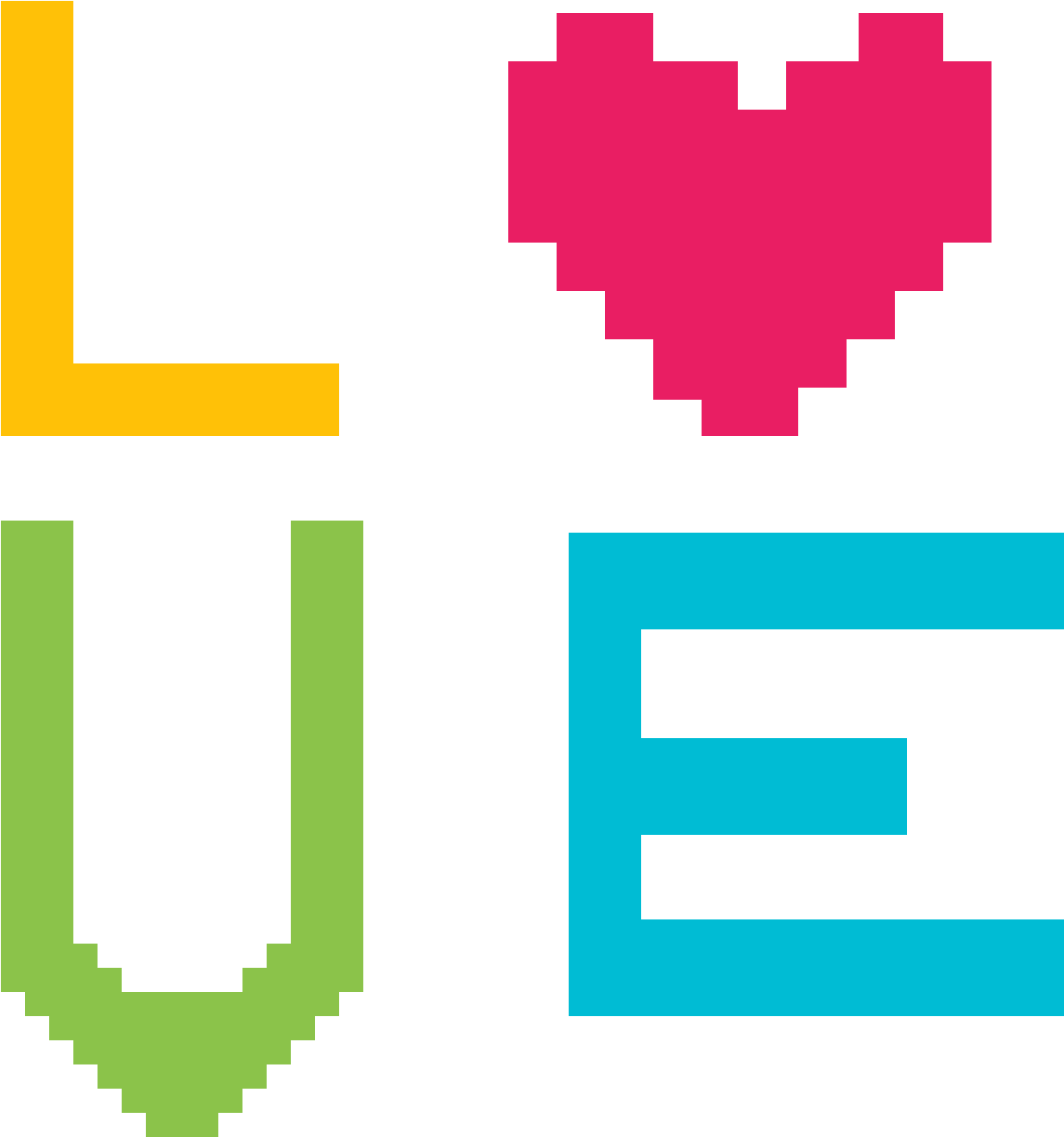 San Valentin - Love Pixel Art (1400x1400)