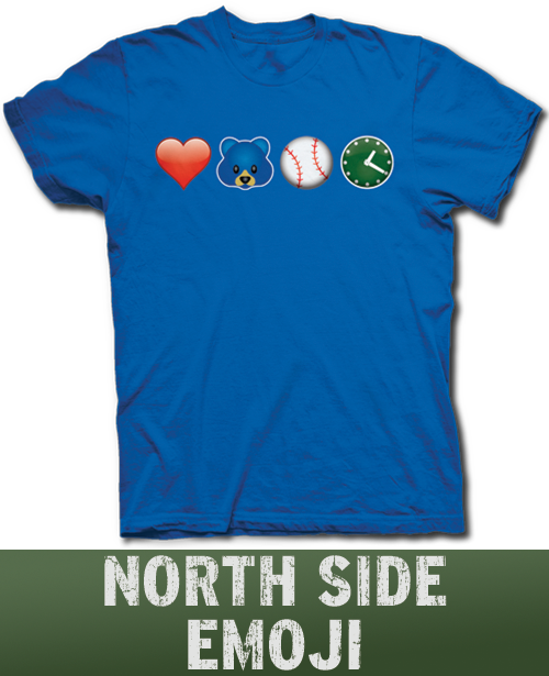 Chicago Cubs Fan Emoji Wrigley Field Baseball Love - T Shirt (500x615)
