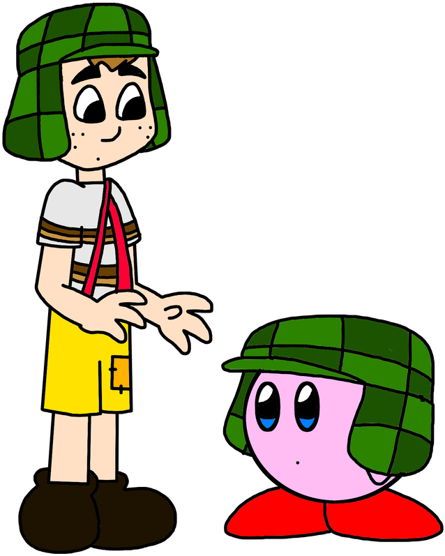 El Chavo Meets Kirby By Mega Shonen One 64 - Kirby El Chavo (894x894)