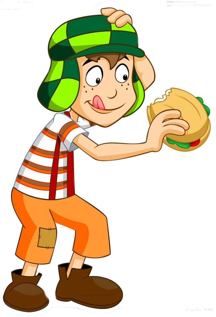 Imágenes Del Chavo Del Ocho Y Sus Amigos - Chavo Del Ocho Comiendo Torta (724x1024)