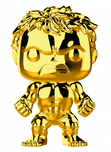 The First Ten Years Hulk Gold Chrome Funko Pop Vinyl - Funko Pop Gold Hulk (370x509)