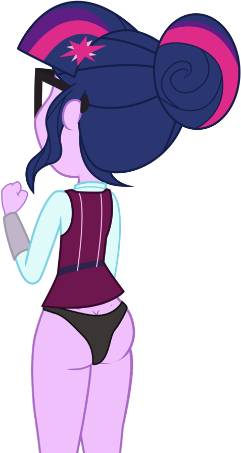 Solywack, Black Underwear, Buttcrack, Clothes, Crystal - Mlp Eg Sci Twi Vector (843x947)