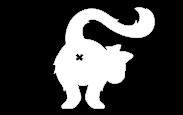 Did You Know You Have A Hole In Your Butt - Transparent Cat Butt (584x368)