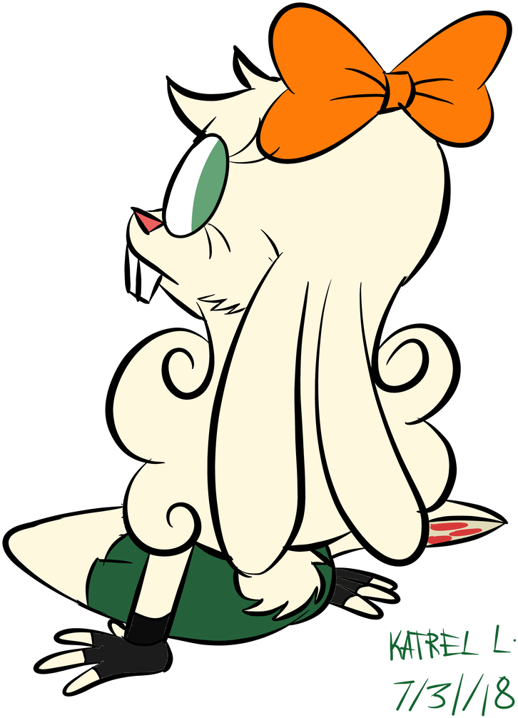 Sarah's Back Pose By K9x-toons - Cartoon (766x1043)