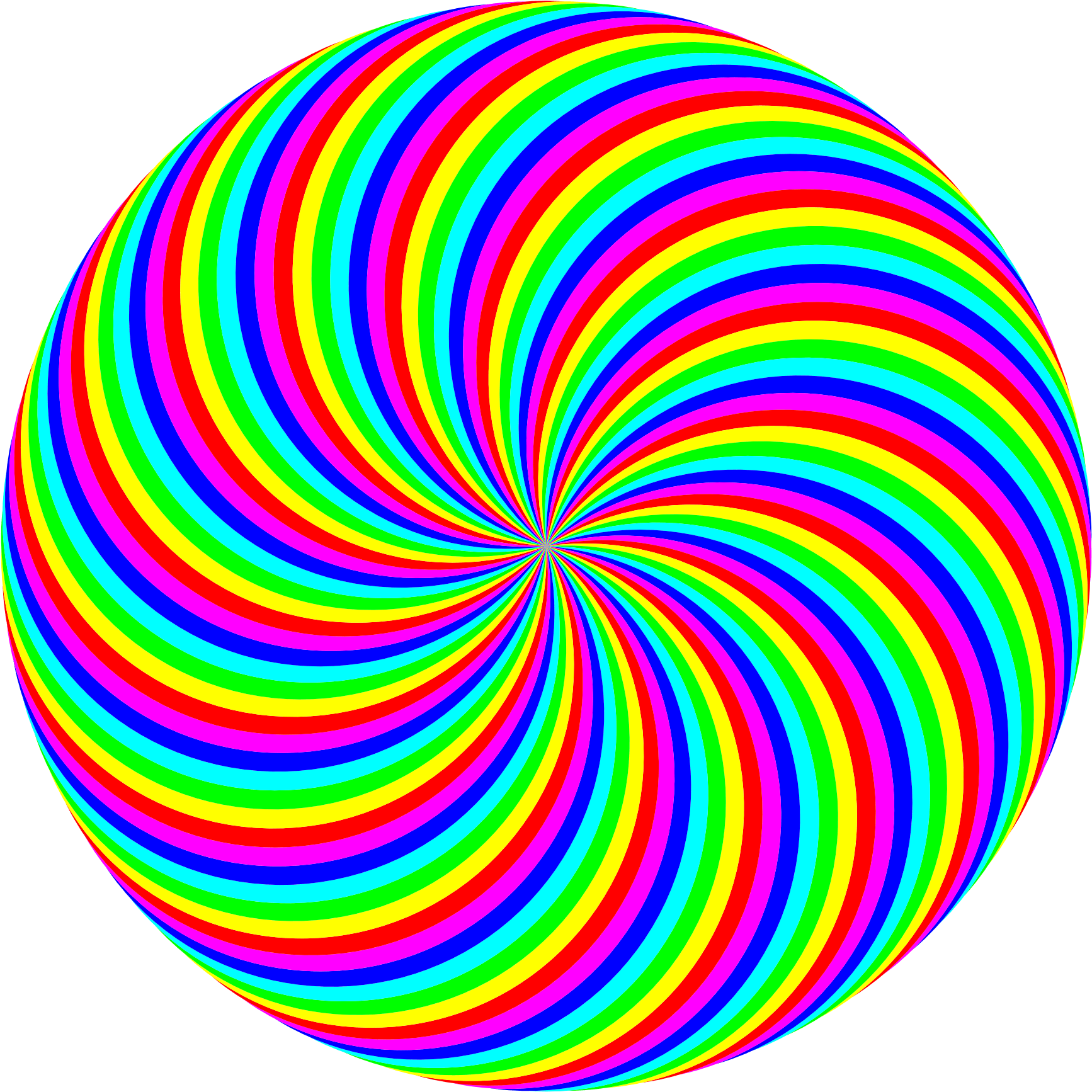 90 Circle Swirl 6 Color By 10binary On Deviantart - Spin Your Phone To See (1979x1979)