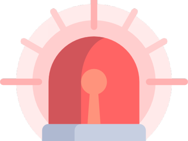 Alarm Clipart Warning Light - Circle (640x480)