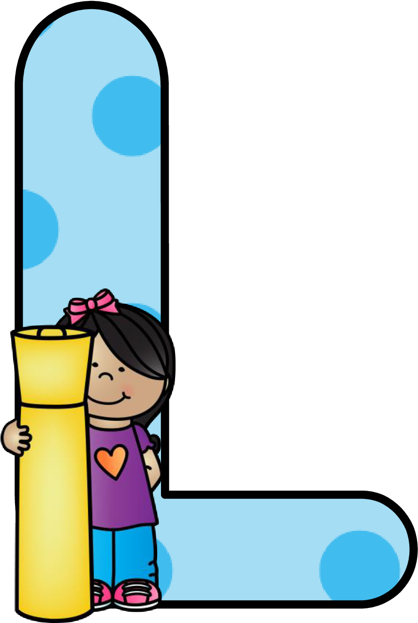 Ch B *✿* Alfabeto Escolar De Kid Sparkz Letter L, Clipart, - School (921x1328)