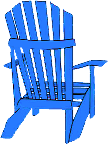 Adirondack Chair Blue Agirlandherdog Americanpelican - Chair (450x570)