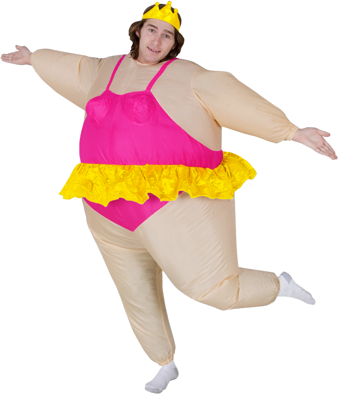 Halloween Costume For Women Inflatable Ballerina Fancy - Inflatable Princess Costume (745x868)
