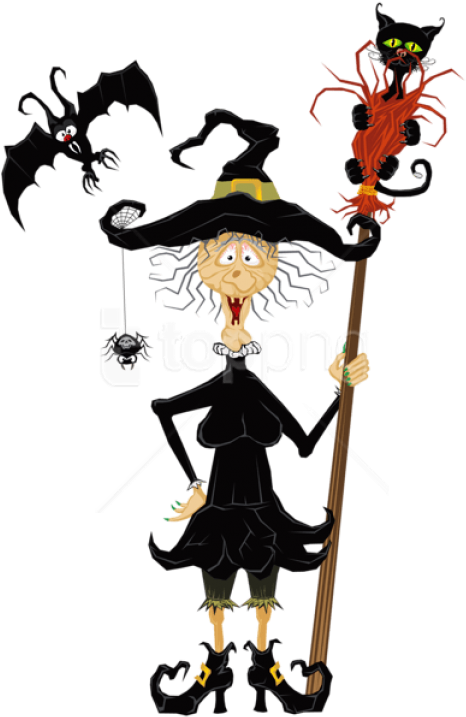Free Png Download Halloween Creepy Witch Png Images - Halloween Funny Witch Clip Art (480x722)