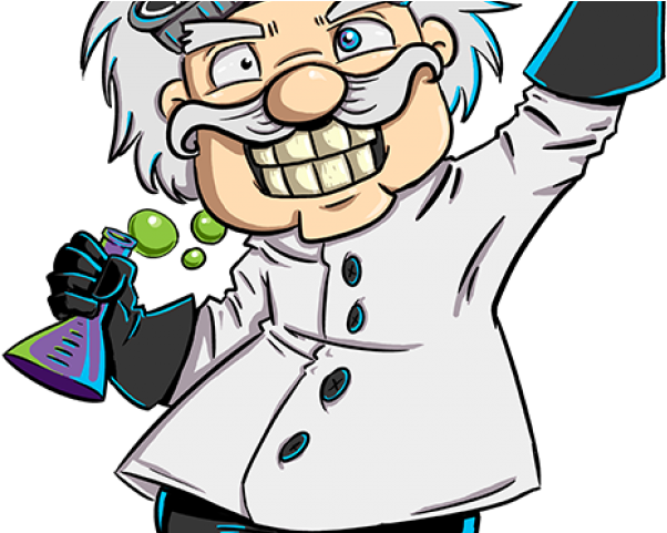 Elements Clipart Science Lab Table - Mad Scientist Cartoon Png (640x480)