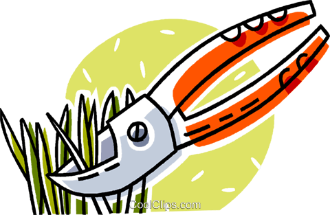 Pruning Shears Royalty Free Vector Clip Art Illustration - Pruning Shears Royalty Free Vector Clip Art Illustration (480x313)