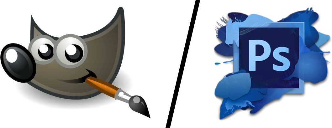 Gimp Or Photoshop - Adobe Photoshop Logo (1166x408)