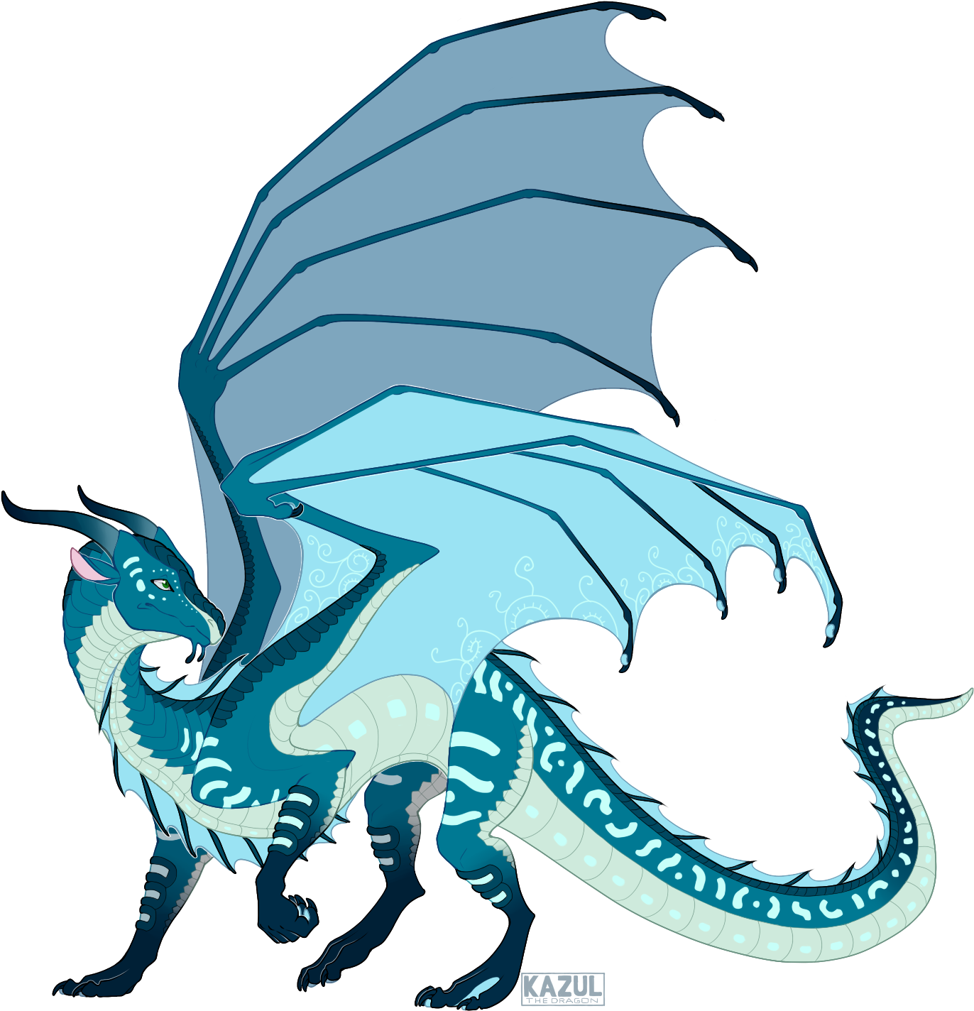 I Thought I'd Try Making Art And Posting It To Redbubble - Wings Of Fire Dragon Png (1383x1431)