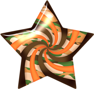 ‿✿⁀°stars°‿✿⁀ - Candy Star Clipart (403x383)