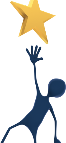 Star Clipart Person - Clip Art Reach For The Stars (640x480)