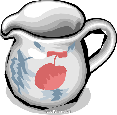 Krug Für Saft Oder Anderen Flüssigkeiten Vektor Clipart - Illustration (480x471)