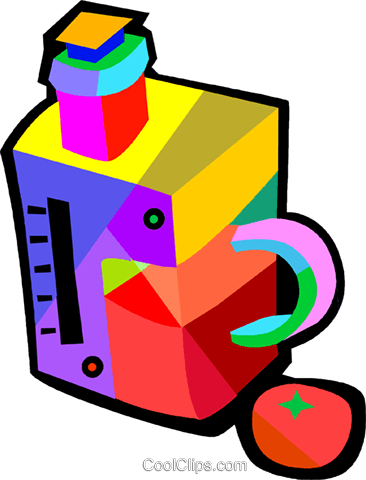 Saft Maschinen Vektor Clipart Bild - Saft Maschinen Vektor Clipart Bild (366x480)