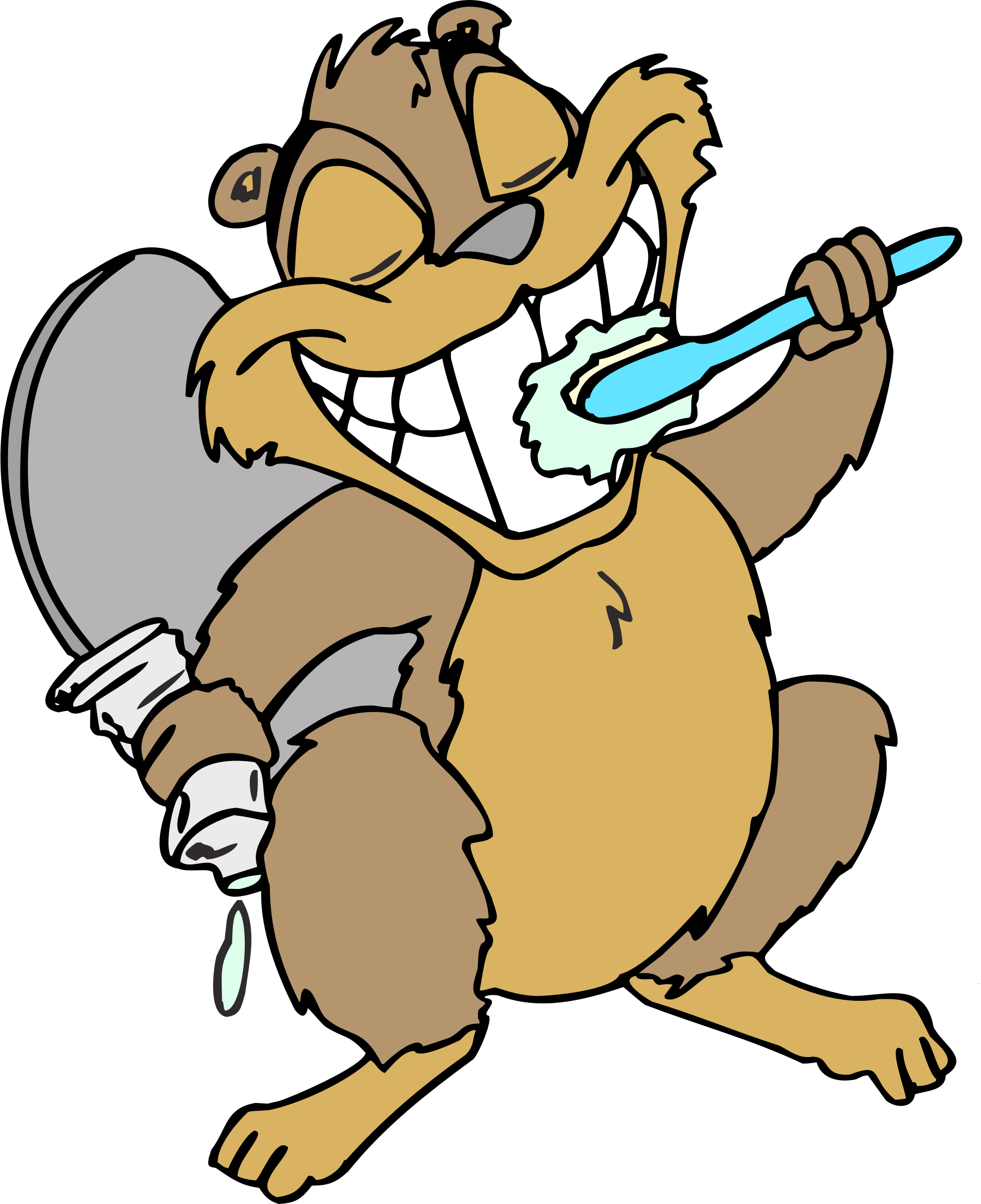Big Image - Beaver Teeth Cartoon (1956x2400)