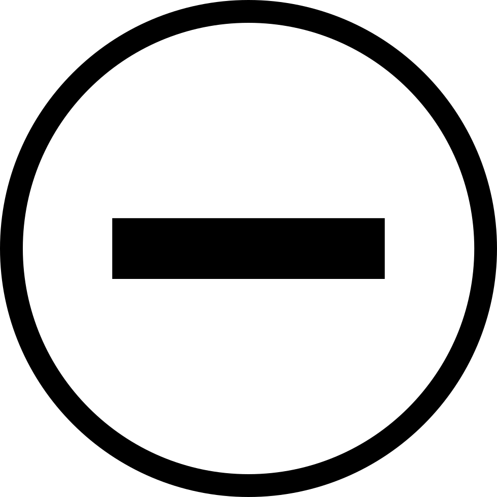 Minus Sign Svg Png Icon Free Download - Minus Sign Svg Png Icon Free Download (980x980)