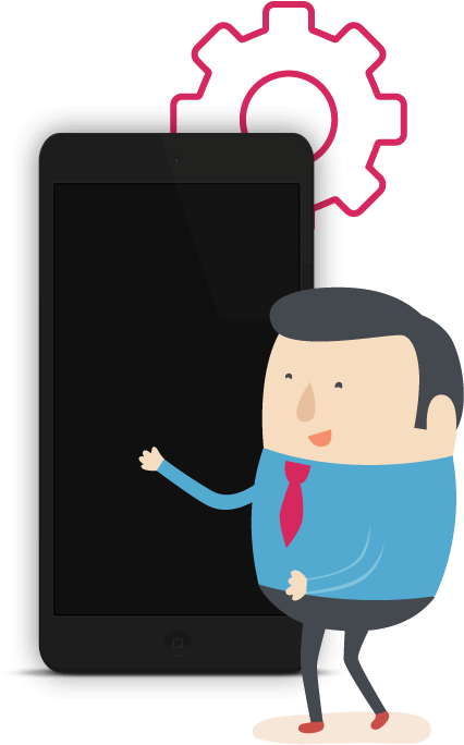 Stay Connected And Up To Date From Social And Internet - Cartoon (492x714)