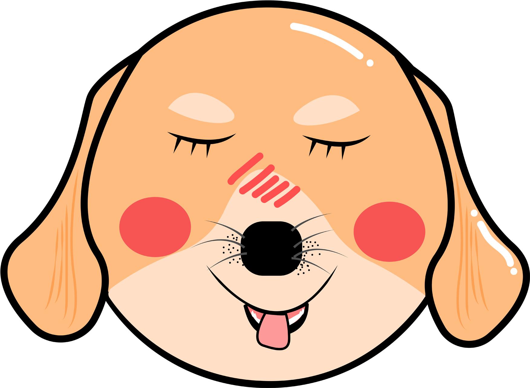 Original Vecteur Dessin Animé Tête De Chien Image Png - Cartoon (2000x2000)