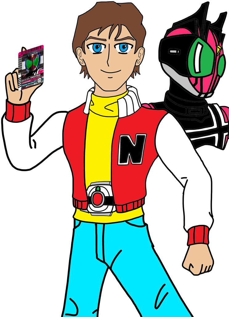 Kevin Keene/captain N As Kamen Rider Decade By Omegaridersangou - Kamen Rider Mario (774x1033)