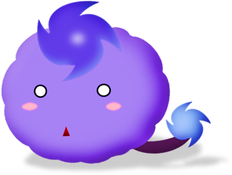 This Is A Purple Passa Done In My Style Of Art All - Cartoon (560x358)
