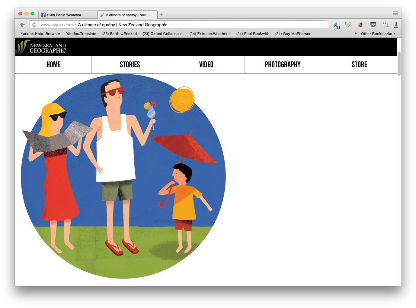 A Climate Of Apathy - Cartoon (1393x1033)