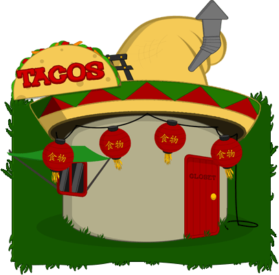 Felipe Femur's House - Illustration (406x400)